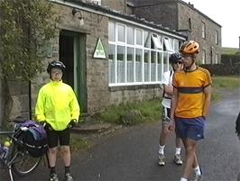 Preparing to leave Keld Youth Hostel